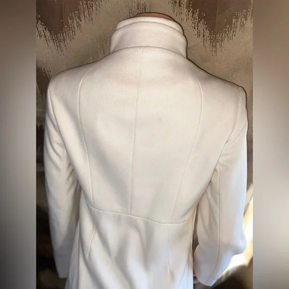 Cashmere Blend Donna Karan Cream Coat - Picture 4 of 8